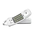 AT&T 210 Corded Trimline Phone with Speed Dial and Memory Buttons, White