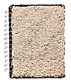 Office Depot® Brand Reversible Sequins Notebook, 6 1/2" x 8", 1 Subject, 180 Pages (90 Sheets), Rose Gold