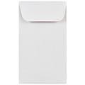 JAM PAPER® #3 Coin Business Commercial Envelopes, 2 1/2" x 4 1/4", White, Pack Of 25