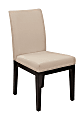 Ave Six Dakota Parsons Chair, Linen/Dark Brown