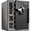 Sentry Safe Digital Fire/Water Safe - 2 ft³ - Digital, Programmable, Dual Key Lock - 4 Live-locking Bolt(s) - Fire Proof, Water Resistant, Pry Resistant  - Internal Size 19.60" x 14.80" x 11.90" - Overall Size 23.8" x 18.6" x 19.3" - Gray - Steel, Steel