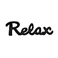 Anji Mountain Freestanding Decorative ‘Relax’ Sign, 3-3/4” x 12-1/4”, Black 1 thumbnail image