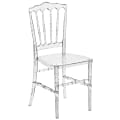 Flash Furniture Napoleon Stacking Chairs, Crystal Ice, Set Of 2 Chairs