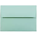 JAM Paper® Booklet Envelopes, #4 Bar (A1), Gummed Seal, Aqua Blue, Pack Of 25 1 thumbnail image