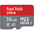 SanDisk Ultra - Flash memory card (microSDHC to SD adapter included) - 16 GB - Class 10 - microSDHC UHS-I