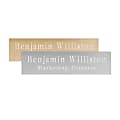 Custom Engraved Silver or Brass Metal Trophy and ID Plates, 2" x 8" 1 thumbnail image