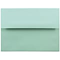 JAM Paper® Booklet Invitation Envelopes, A6, Gummed Seal, Aqua Blue, Pack Of 25 1 thumbnail image