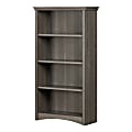 South Shore Gascony 57-3/4"H 4-Shelf Bookcase, Gray Maple