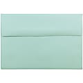 JAM Paper® Booklet Invitation Envelopes, A8, Gummed Seal, Aqua Blue, Pack Of 25 1 thumbnail image