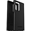 OtterBox Symmetry Series - Back cover for cell phone - antimicrobial - polycarbonate, synthetic rubber - black - for Samsung Galaxy S22 Ultra
