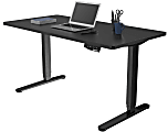 Loctek Electric Height-Adjustable Stand-Up Desk, Black