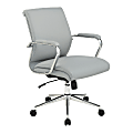 Office Star™ Dillon Ergonomic Fabric Mid-Back Manager’s Chair, Steel/Chrome