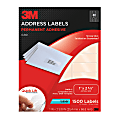 3M™ Clear Laser Address Labels, 1" x 2 5/8", Pack Of 1,500 1 thumbnail image