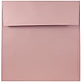 JAM Paper® Color Square Invitation Envelopes, 8 1/2" x 8 1/2", Gummed Seal, Baby Pink, Pack Of 25 1 thumbnail image