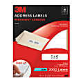 3M™ White Laser Address Labels, 1" x 4", Pack Of 2,000 1 thumbnail image