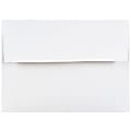 JAM Paper® Booklet Envelopes, #4 Bar (A1), Gummed Seal, White, Pack Of 25