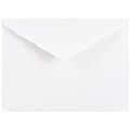 JAM Paper® Booklet Envelopes, #4 Bar (A1), V-Flap, Gummed Seal, White, Pack Of 25
