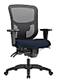 WorkPro® 9500XL Series Big & Tall Ergonomic Mesh/Antimicrobial Vinyl Mid-Back Chair, Black/Navy, BIFMA Compliant 1 thumbnail image