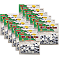 Charles Leonard Peel 'N Stick Wiggle Eyes, Black, 100 Eyes Per Pack, Set Of 12 Packs 1 thumbnail image