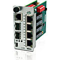 Transition Networks 4x T1/E1/J1 + 10/100 Ethernet Copper to Fiber Transport Mux