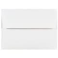 JAM Paper® Booklet Invitation Envelopes, A6, Gummed Seal, White, Pack Of 25
