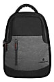 Volkano Breeze Backpack With 15.6" Laptop Compartment, Black/Gray