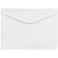JAM Paper® Booklet Invitation Envelopes, A7, Gummed Seal, White, Pack Of 25