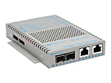 Omnitron OmniConverter FPoE/SL - Fiber media converter - 100Mb LAN - 10Base-T, 100Base-FX, 100Base-TX - RJ-45 / SFP (mini-GBIC)