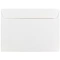 JAM Paper® Booklet Envelopes, 5 1/2" x 7 1/2", Gummed Seal, White, Pack Of 25