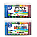 The Pencil Grip Magic Stix Triangular Markers, Bullet Point, Assorted Colors, 36 Markers Per Pack, Set Of 2 Packs 1 thumbnail image