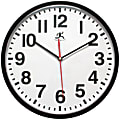 Infinity Instruments ITC Pure Wall Clock, 13", Black