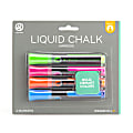U Brands® Liquid Chalk Markers, Bullet Tip, Assorted Ink Colors, Pack Of 4 Markers 1 thumbnail image