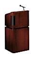 Oklahoma Sound? Tabletop & Base Combo Sound Lectern With Headset Wireless Microphone, Mahogany/Walnut 1 thumbnail image