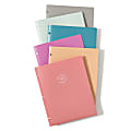 U Brands U-Eco™ Poly 2 Pocket Folders, 3-Hole Punch, Letter (8 1/2" x 11"), Assorted Colors, Pack Of 12