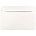 JAM Paper® Booklet Envelopes, 7 1/2" x 10 1/2", Gummed Seal, White, Pack Of 25