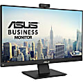 Asus BE24EQK 23.8" Webcam Full HD WLED LCD Monitor - 16:9 - Black - 24" Class - In-plane Switching (IPS) Technology - 1920 x 1080 - 16.7 Million Colors - 300 Nit Maximum - 5 ms - 75 Hz Refresh Rate - HDMI - VGA - DisplayPort