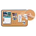 Post it® Sticky Cork Bulletin Board, 22" x 36", Aluminum Frame With Black Finish 1 thumbnail image