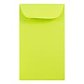JAM Paper® Coin Envelopes, #3, Gummed Seal, Lime Green, Pack Of 50 Envelopes 1 thumbnail image