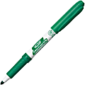 BIC Great Erase Fine Point Whiteboard Marker - Fine Point Type - Chisel Point Style - Green - Green Barrel - 12 / Dozen
