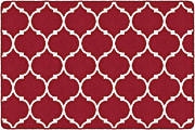 Flagship Carpets Moroccan Trellis Rectangular Rug, 72" x 108", Red