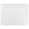 JAM Paper® Booklet Envelopes, 10 x 13, Gummed Seal, White, Pack Of 25