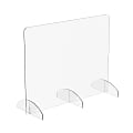 Marco Group Portable Sneeze Guard, 24" x 30", Clear 1 thumbnail image
