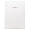 JAM Paper® Open-End 5 1/2" x 7 1/2" Catalog Envelopes, Gummed Seal, White, Pack Of 25