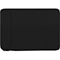 Incipio Asher Carrying Case (Sleeve) for 15" Notebook - Black - Water Resistant, Bump Resistant, Scratch Resistant, Wear Resistant, Tear Resistant - Nylon, Faux Fur Interior x 10.8" Width x 1.3" Depth
