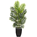 Nearly Natural Paradise Palm 66”H Artificial Tree With Square Planter, 66”H x 28”W x 28”D, Green 1 thumbnail image
