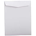 JAM Paper® Open-End 8 3/4" x 11 1/4" Catalog Envelopes, Gummed Seal, White, Pack Of 25