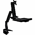 Amer AMR1ACWS Desk Mount for Keyboard, Flat Panel Display, Workstation, Display, Mouse, Scanner - TAA Compliant - 1 Display(s) Supported - 24" Screen Support - 23.15 lb Load Capacity - 75 x 75, 100 x 100