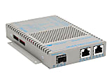 Omnitron OmniConverter GPoE/S - Fiber media converter - GigE - 10Base-T, 100Base-TX, 1000Base-T, 1000Base-X, 100Base-X - RJ-45 / SFP (mini-GBIC) 1 thumbnail image