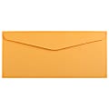 JAM PAPER #10 Business Commercial Envelopes, 4 1/8" x 9 1/2", Brown Kraft Manila, Pack Of 25