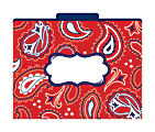 Barker Creek Tab File Folders, 8 1/2" x 11", Letter Size, Bandana, Pack Of 12 1 thumbnail image
